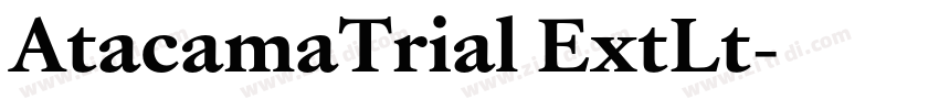 AtacamaTrial ExtLt字体转换 AtacamaTrial ExtLt字体转换
